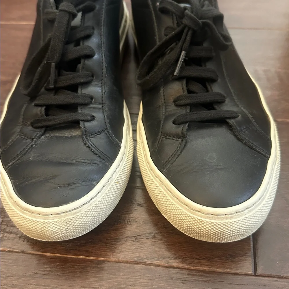WOMAN BY COMMON PROJECTS black leather sneakers 38 I - Picture 4 of 9